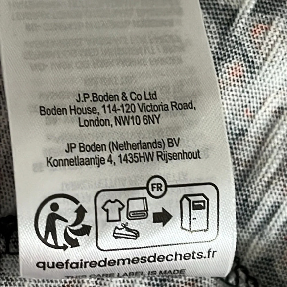 Boden Knot Front Jersey Midi Dress in Black Block Paisley - NEW - Size 16-18R - Picture 12 of 12